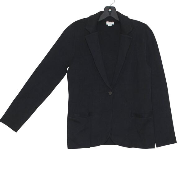 J Crew Blazer Schoolboy Academia Preppy Minimalist Quiet Luxury Classic Black PS - Picture 7 of 7
